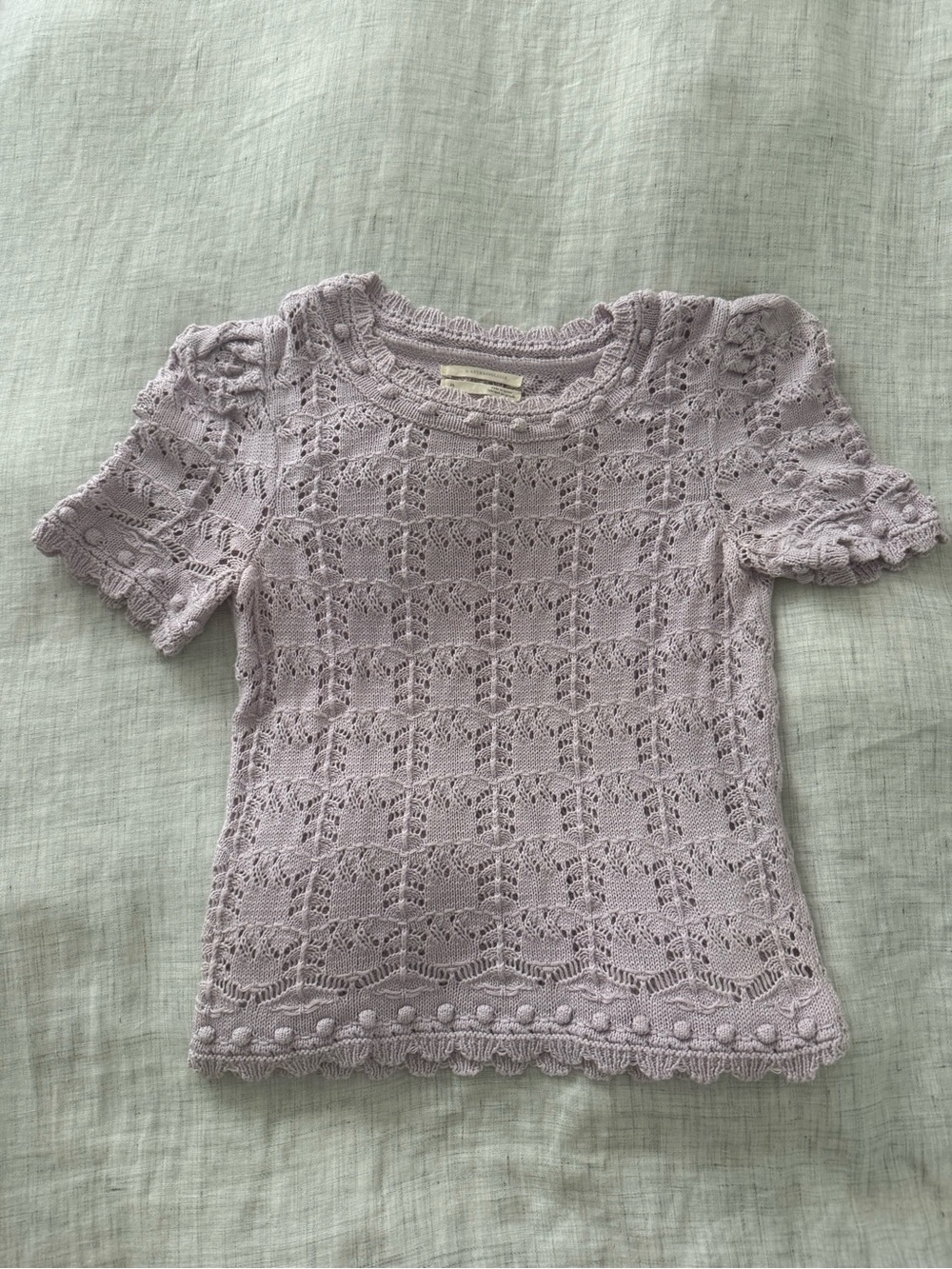 Anthropologie stitched sweater tee